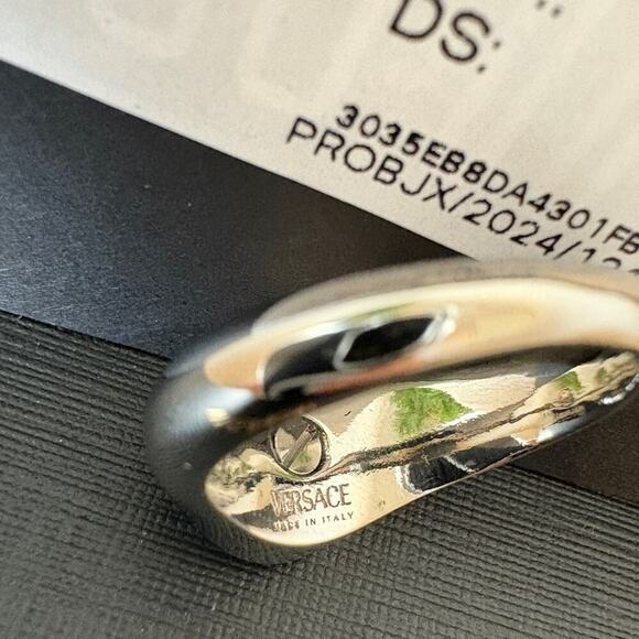 Versace Women's Silver and Gold Medusa Ring Size 17 - Picture 4 of 6